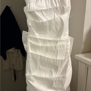 White Ruffled Dress